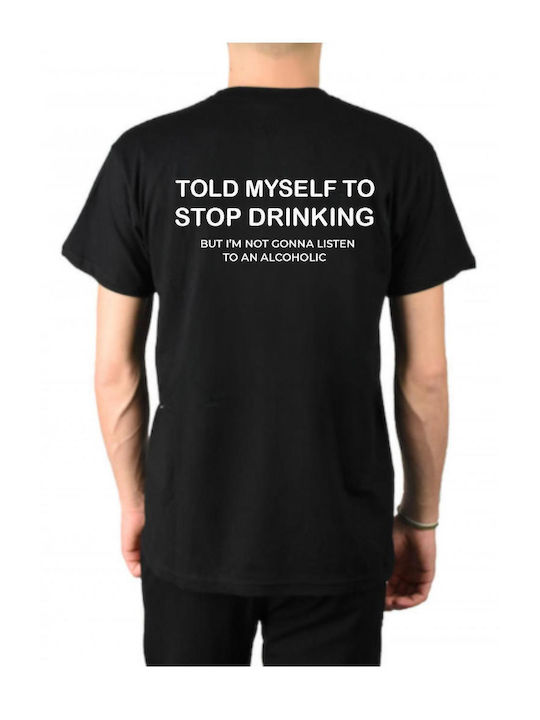 Kurzarm Herrenbluse Schwarz
