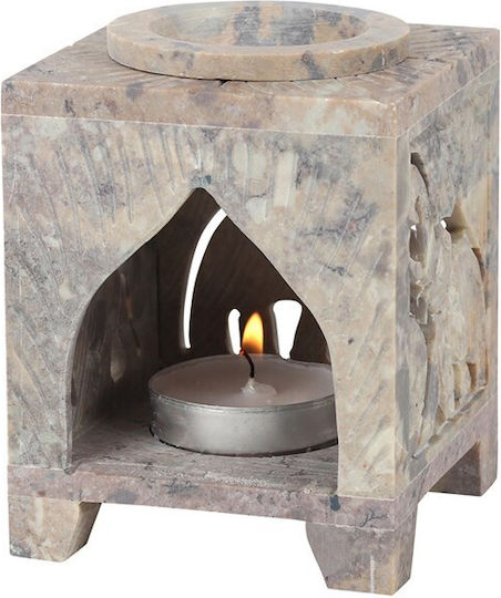Arzător Parfumuri Pentru Casă Piatra De Săpun Model Elefanți 10cm