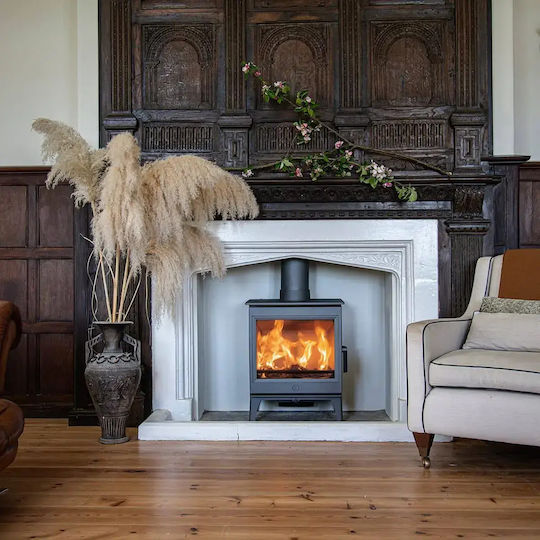 Charnwood Cranmore 7 Μεταλλική Ξυλόσομπα 7kW Μαύρη