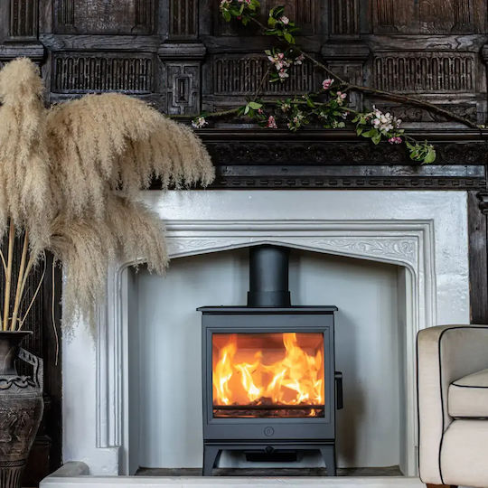 Charnwood Cranmore 7 Μεταλλική Ξυλόσομπα 7kW Μαύρη