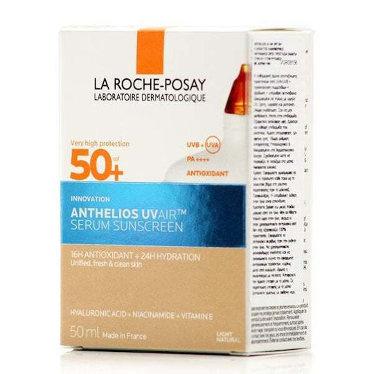 La Roche Posay Anthelios UVAIR Αντηλιακό Serum Προσώπου SPF50+ με Χρώμα Light Natural 50ml