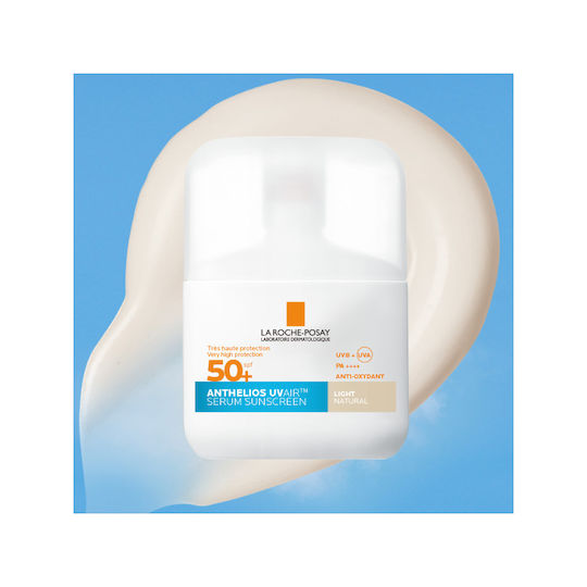 La Roche Posay Anthelios UVAIR Αντηλιακό Serum Προσώπου SPF50+ με Χρώμα Light Natural 50ml