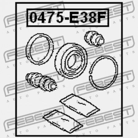 Кит За Ремонт На Спирачен Апарат Преден Спирачки Mitsubishi Galant E30 1987.08-1992.09 Jpn Mb277191