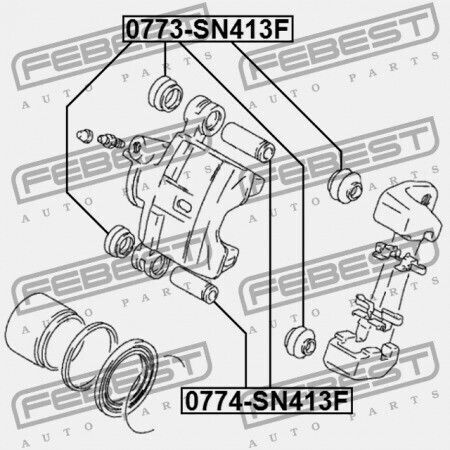 Front Brake Caliper for Suzuki Baleno Esteem 1995-2001