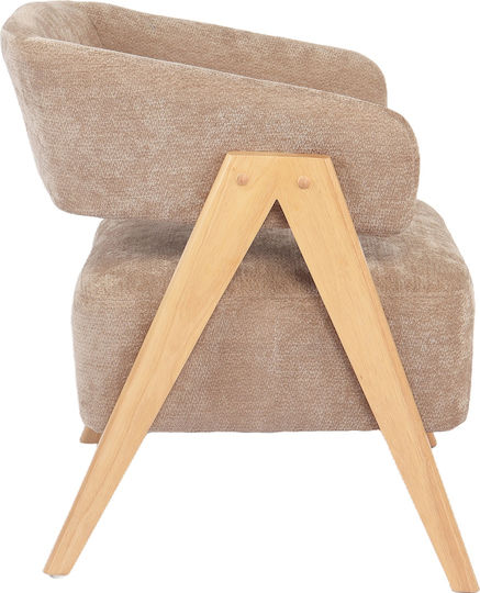 Πολυθρόνα Barton 67x66x74cm Καφέ Πολυθρόνα Barton 67x66x74cm Καφέ