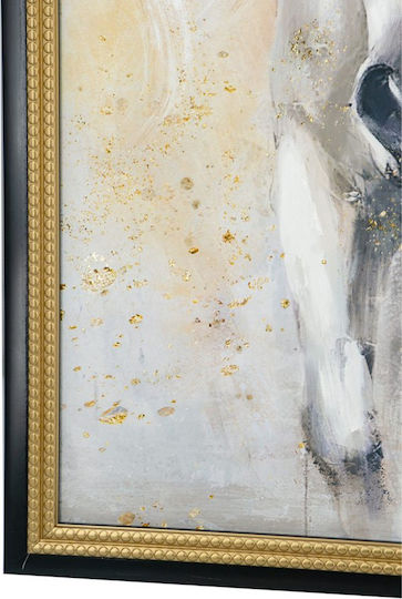 Artekko Segeltuch Vielseitiges Gemälde mit Schwarzem Rahmen 100x2,8x100 cm