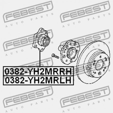 Дясна Задна Главина Honda Element Yh1 2003-2006 Us 42200-scv-a31