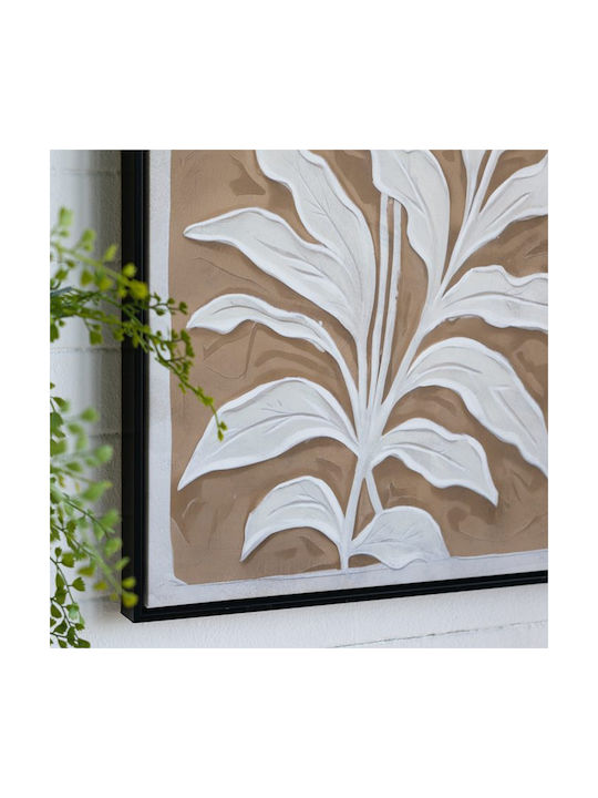 Artekko Canvasia Μπεζ Πίνακες Καμβά Μαύρη Κορνίζα 60x3.6x90 Cm 2pcs 60cm X 3.6cm X 90cm