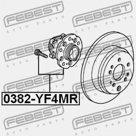 Honda Pilot Yf4 Πίσω Πλήμνη 2009-2014 Gn 42200-stx-a02