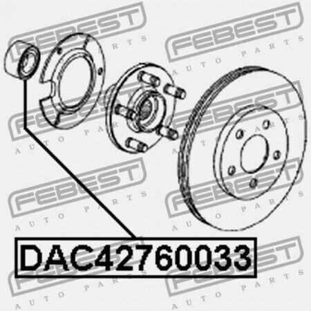 Chrysler PT Cruiser 2001-2009 Front Hub Wheel Bearing 04668442aa