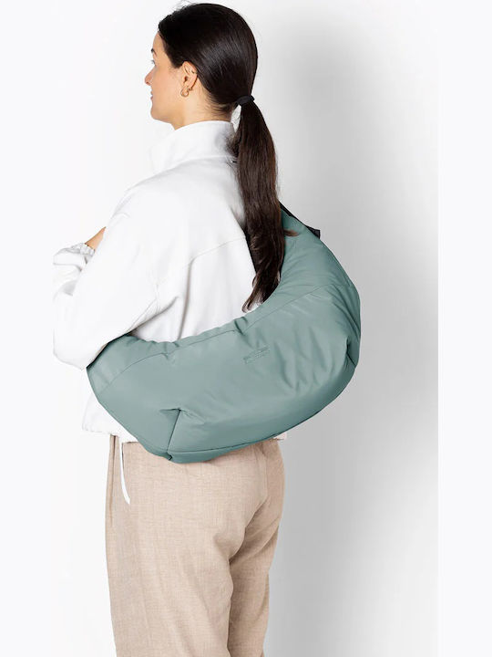 Fabric Women's Shoulder Bag Green