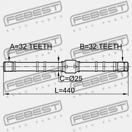 Jumătate De Axă Dreapta Nissan Primera P11e 1996.06-2002.01 El 39204-2f225