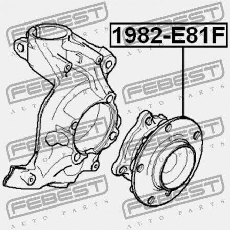 BMW 3 E90 Vorderes Radlagersatz 2004-2008 Ece 31216765157