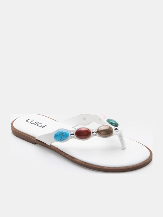 Women's White Flat Sandals