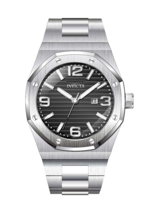 Invicta Men's Watch 48mm Battery with Silver Metal Bracelet