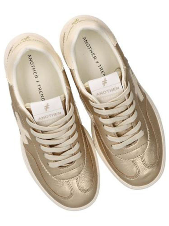 Damentaschen Flatforms Sneakers Gold