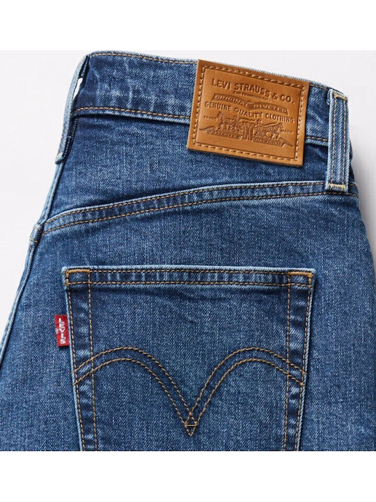 Ribcage Damen-Shorts Jean Blau