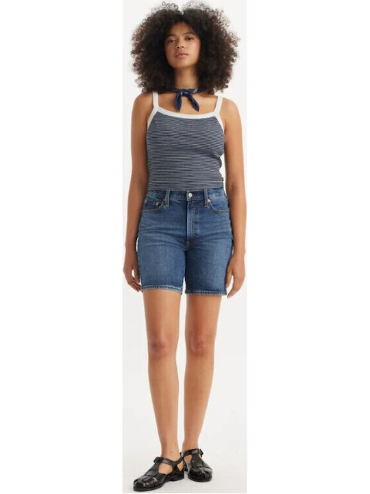 Ribcage Damen-Shorts Jean Blau