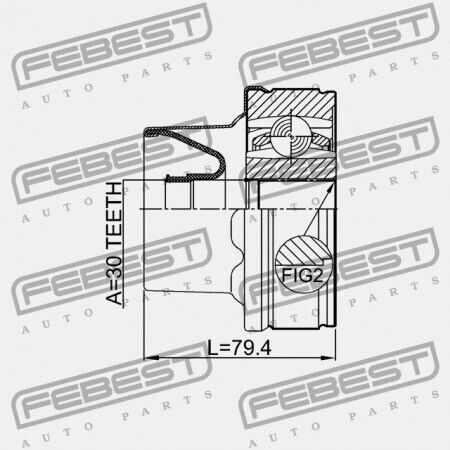 Febest Getriebewellen Für Dodge Nitro
