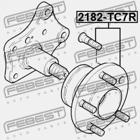 Febest Ρουλεμάν Τροχών για Ford Transit Connect