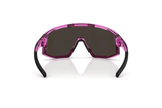 Bliz Fahrradbrillen mit Rosa Rahmen und Mehrfarbigen Linsen