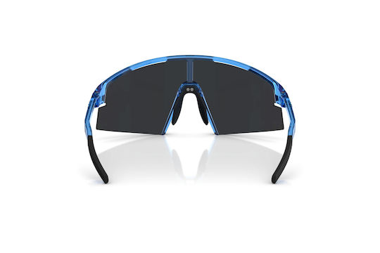 Bliz Cycling Glasses with Blue Frame and Multicolour Lenses