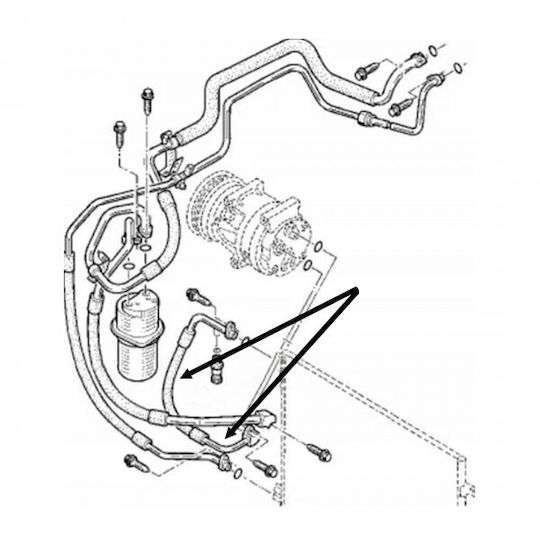 WRC Auto Parts Car Engine Hoses A C Hose Nissan Primastar Opel Vivaro A Renault Trafic II 8200927675