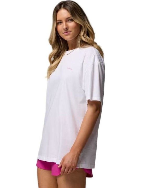 Bend Graphic Women's Oversized T-shirt White