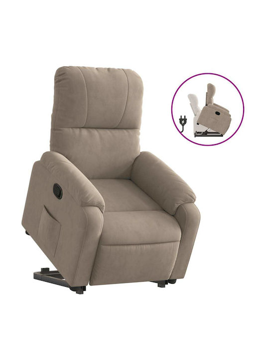 Πολυθρόνα Relax με Υποπόδιο Taupe 75x89.5x103.5cm
