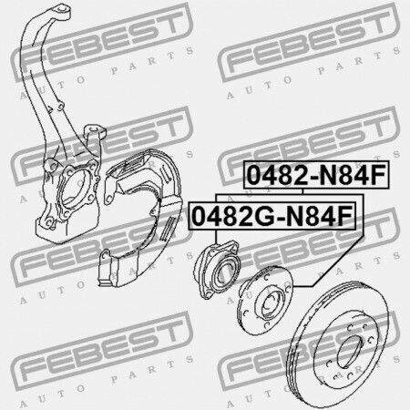 Mitsubishi Lancer Mirage Cj-cp Front Radlager 1995.08-2000.08 Jpn Mr334386