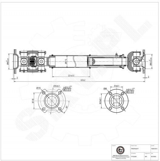 Предавателен Вал За Ленд Роувър Откриване Ii Ftc5320