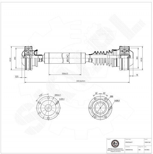 Arbore De Transmisie Mișcare Jeep Comandant Grand Cherokee Iii 52853431aa