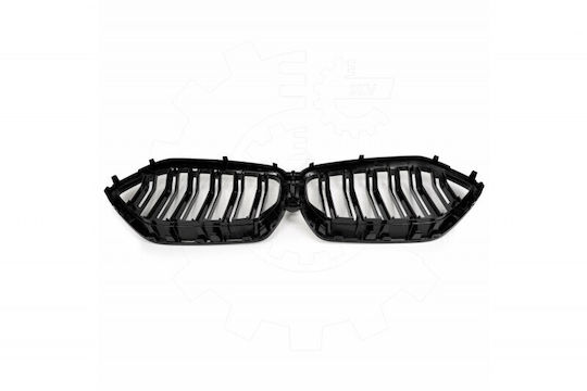 Mască Radiator BMW X6 G06 Set Stânga Sau Dreapta Dublă Bandă Neagră Lucioasă 51138745303