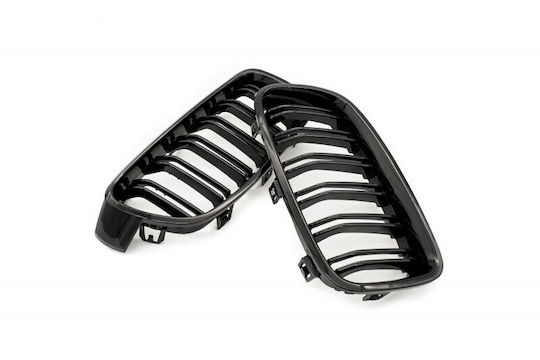 Capot Motor Dublă Bandă Neagră Lucioasă BMW 3 F30 51137255411