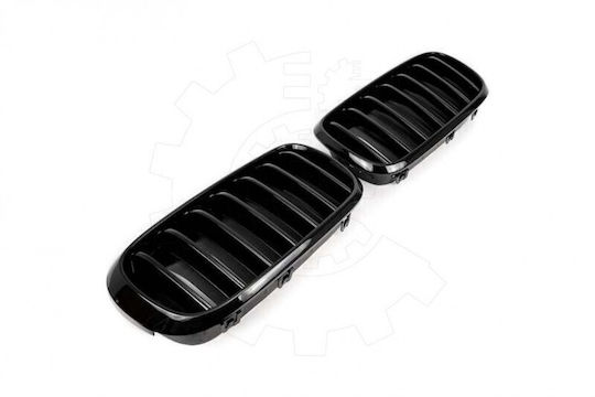 Mască Radiator BMW X5 F15 Set Stângă Sau Dreaptă Bandă Unică Neagră Lucioasă 51712334708