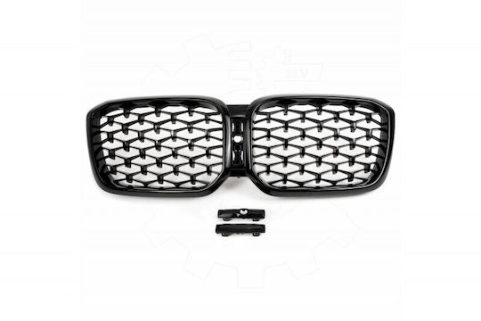 Bmw X3 G01 Facelift Left or Right Diamond Black Glossy Cooling Mask Set