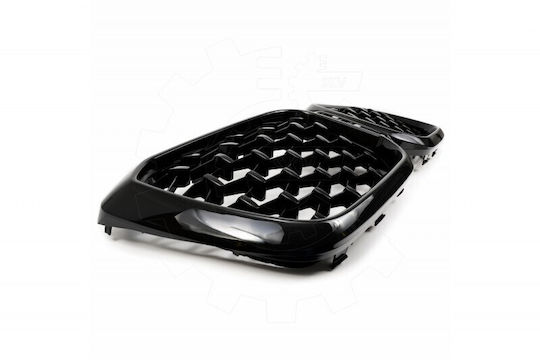 Bmw X3 G01 Facelift Left or Right Diamond Black Glossy Cooling Mask Set