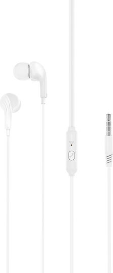 XO Ep86 In-ear Handsfree Earphones with 3.5mm Plug White