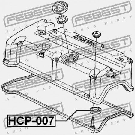 Febest Auto-Dichtung Für Kerzenhalter Abgehoben 12342-pcx-004