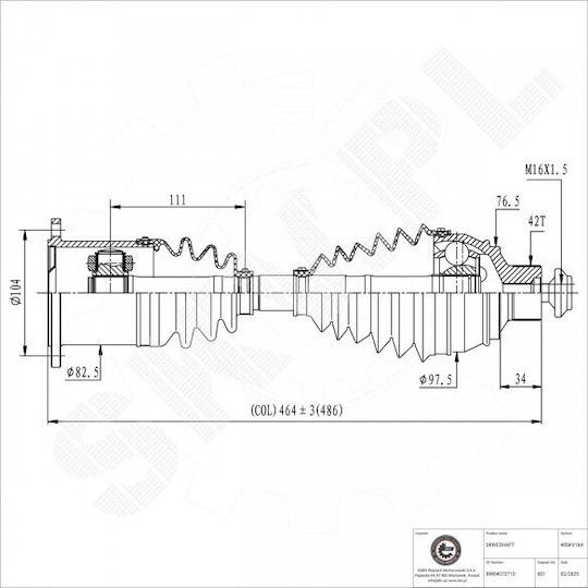 Jumătate De Axă Audi A4 A5 Față Stânga Dreapta 8w0407271d