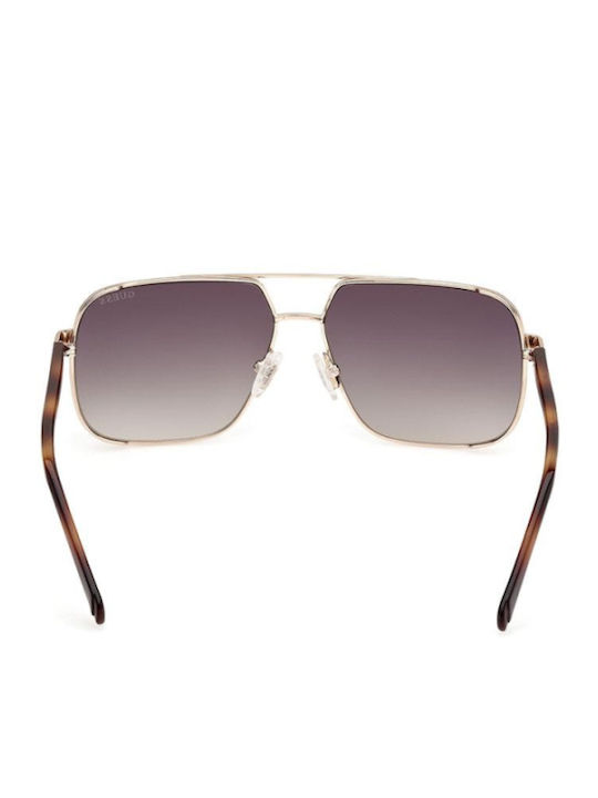 Guess Men's Sunglasses with Black Metallic Frame and Grey Gradient Lens GU00119 32B