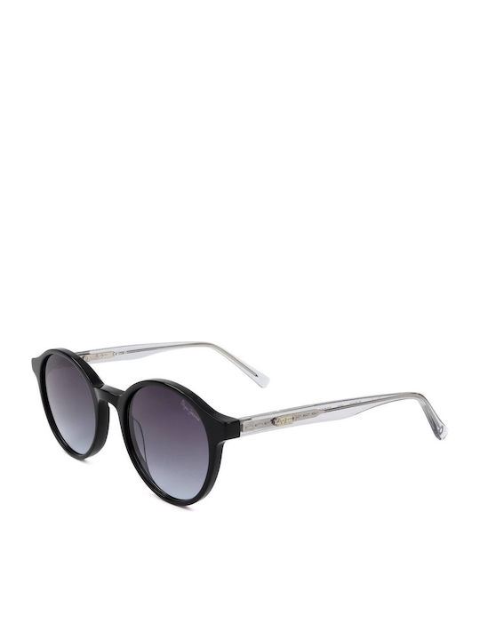 Pepe Jeans Men's Sunglasses with Black Plastic Frame and Gray Gradient Lens PJ7435-009
