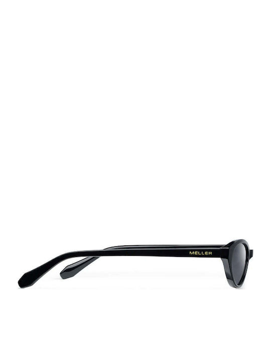 Meller All Unisex Sunglasses With Black Horn-Rimmed Frame And Black Polarized Lens OZ-TUTCAR