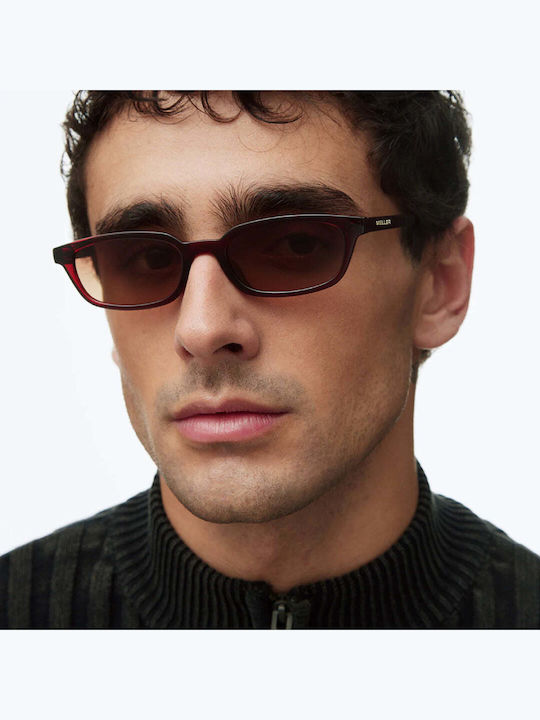 Meller Unisex Γυαλιά Ηλίου με Κόκκινο Κοκκάλινο Σκελετό και Κόκκινο Polarized Φακό ER-MAROONGBROWN