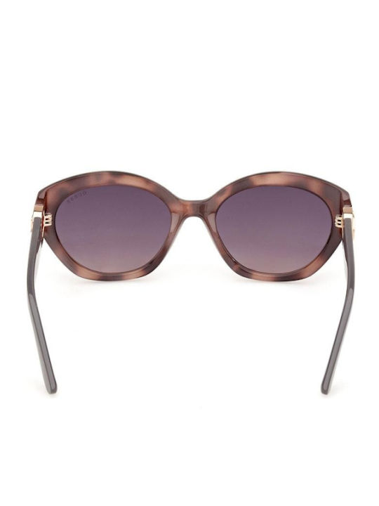 Guess Ochelari De Soare Pentru Femei Cu Ramă Neagră Tartarugă Din Plastic Și Lentile Gri Degrade GU00104 55B