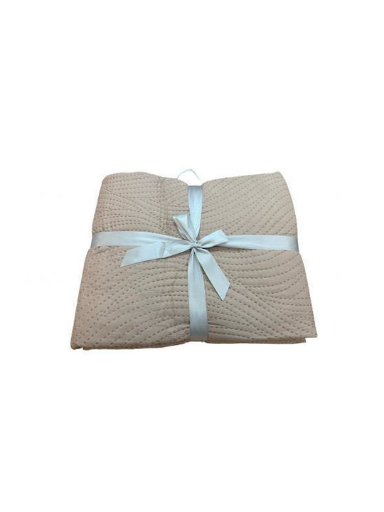 Linea Home Peak Κουβερλί Υπέρδιπλο Καφέ 220x240cm