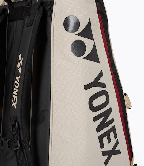 Yonex Schulter-/Handtasche Tennis 9 Schläger Beiges