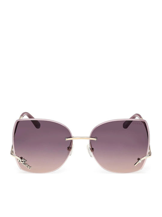Guess Feminini Ochelari de soare cu Auriu Cadru și Maro Degrade Lentilă GU00269 32Z