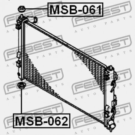 Mitsubishi Lancer Lancer Cedia Cs Ct 2000.03-2009.08 Jpn Mn135618 Car Engine Radiator Installation Sleeve