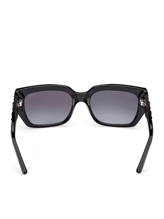 Guess Women’s Sunglasses with Black Horn-Rimmed Frame and Grey Gradient Lenses GU00254 01B